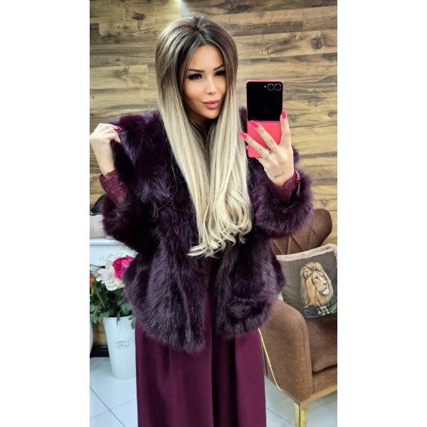 Палто Richa бургундско червено